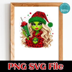 Grinch Bougie Customer Request PNG file template