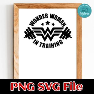 Wonder Woman In Training PNG SVG file template