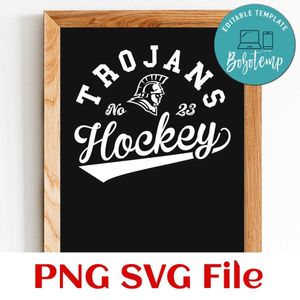 Trojans Hockey Team SVG Customizable