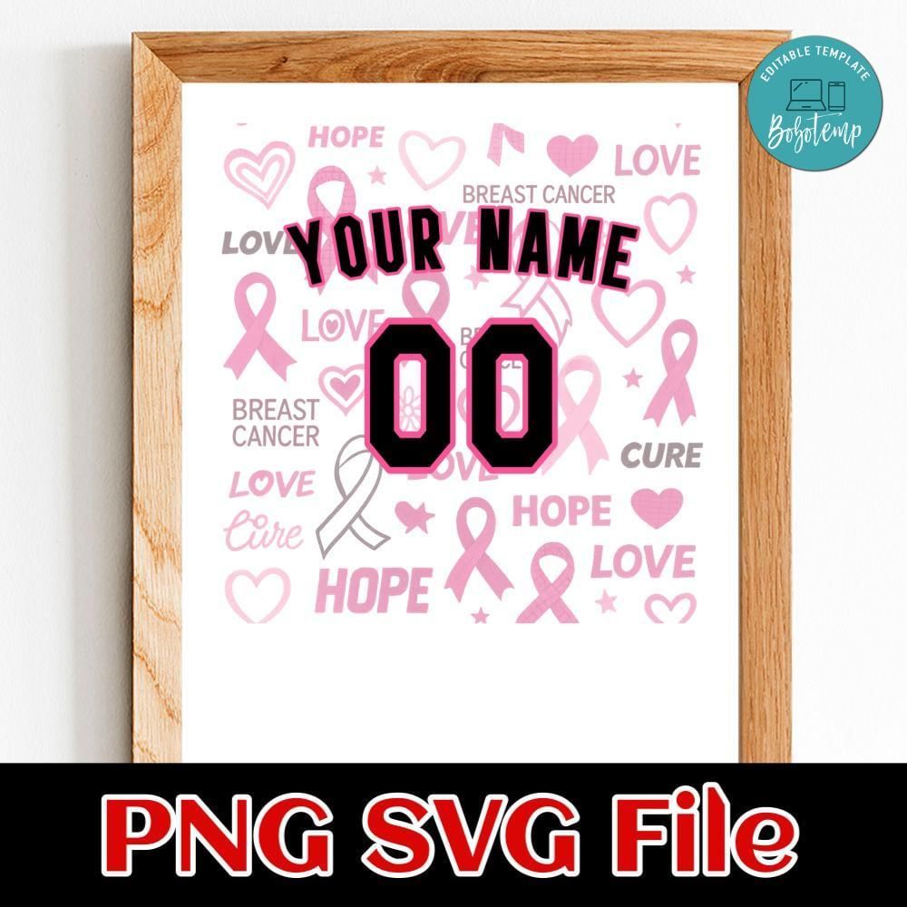 Custom black pink 3d pattern design pin ribbons breast cancer Customer Request PNG file template