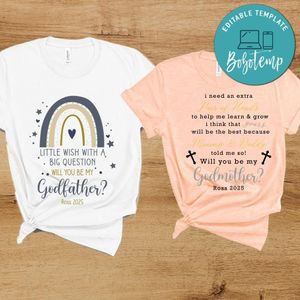 Godfather & Godmother Customer Request PNG file template