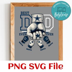 Daddy gang Dallas Cowboy PNG file template