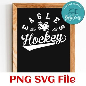 Eagles Hockey Team SVG Customizable