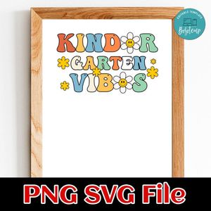 Kindergarten Garten Vibes SVG PNG design template