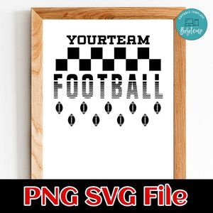 Football Team Banner SVG design template