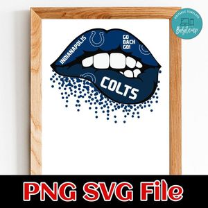 Lips Indianapolis Colts PNG file template