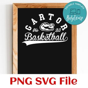Gators Basketball Team SVG Customizable
