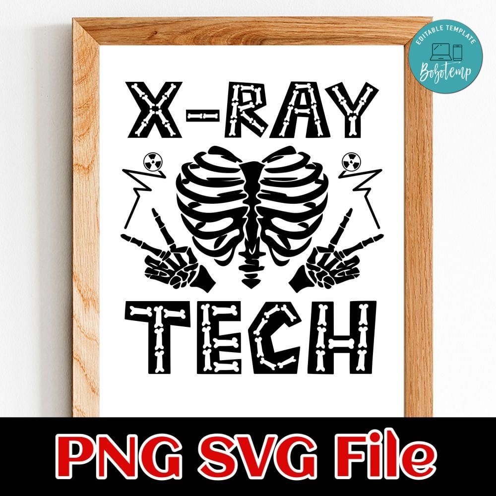 X-ray Tech SVG PNG Customizable | Bobotemp