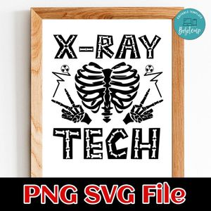 X-ray Tech SVG PNG Customizable Instant Download