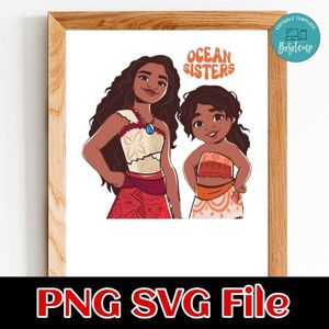 Moana Ocean Sisters Customer Request PNG file template