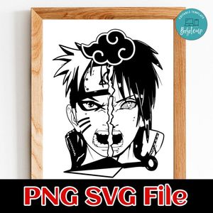 Naruto Sasuke PNG SVG file template