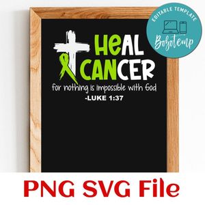 Lymphoma Cancer Awareness SVG PNG Customizable Instant Download