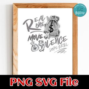 Real Ones Move In Silence Customer Request PNG file template