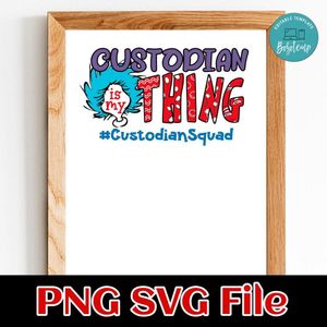 Custodian Squad PNG SVG file template