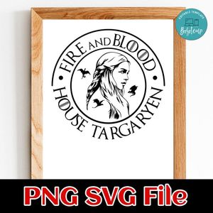 House Of The Dragon Targaryen PNG SVG file template