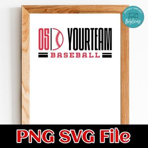 Baseball Team Sign SVG design template