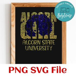 Alcorn Girl Alcorn State University PNG SVG file template