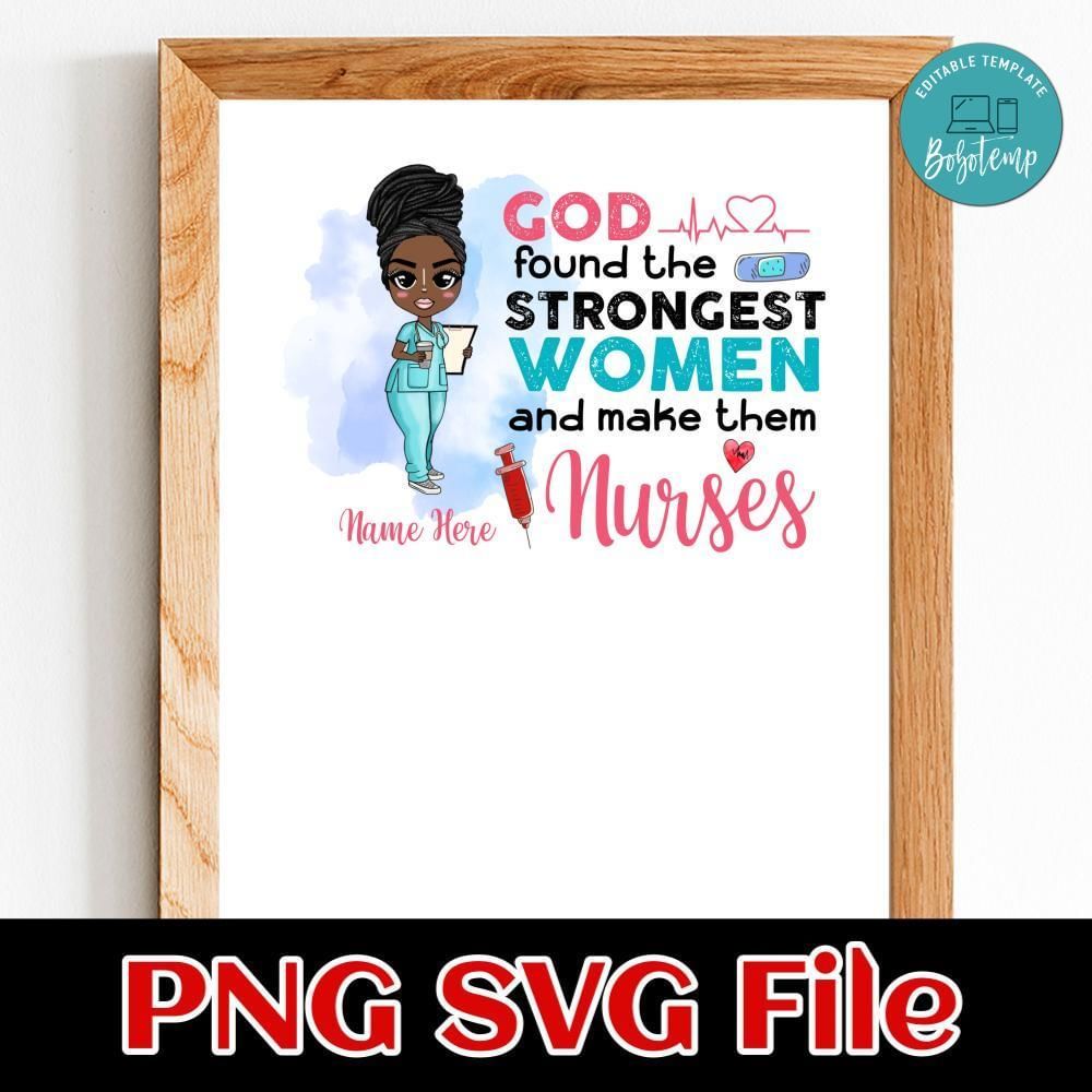 Personalized Nurse Customer Request SVG file template