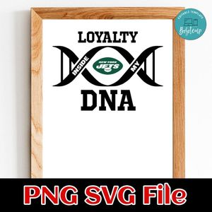 Loyalty New York Jets Inside My DNA PNG SVG file template