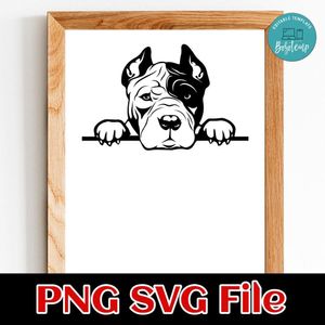 American Bulldog PNG SVG file template