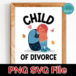 Child of divorce court SVG PNG Customizable Instant Download