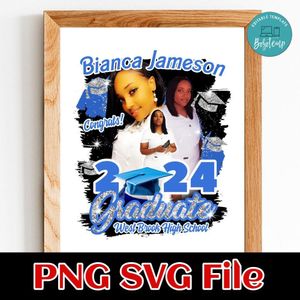 Graduate 2025 West Brook High School Customer Request PNG file template