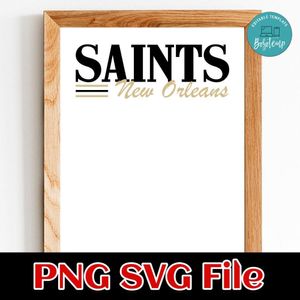 Saints New Orleans SVG PNG file template