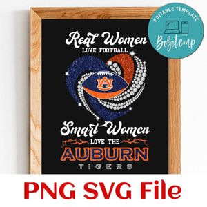 Real women love football PNG design template