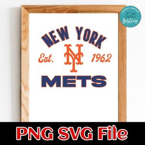 New York Mets Est 1962 SVG PNG Customizable Instant Download