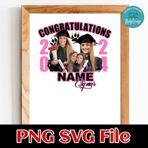 Congratulations name class of 2024 Customer Request PNG file template