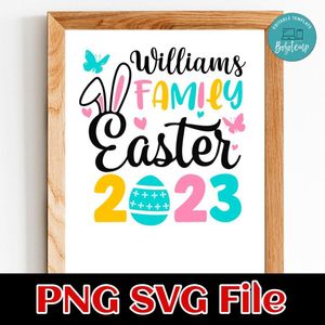Easter 2023 PNG SVG design template