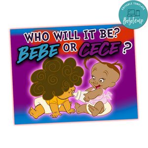 Who will it be be Centerpiece Customizable Template Instant Download