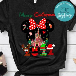 Minnie Mouse Disneyland Merry Christmas Shirt