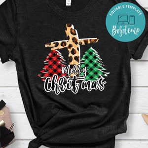Buffalo Plaid Merry Christmas Christian Shirt