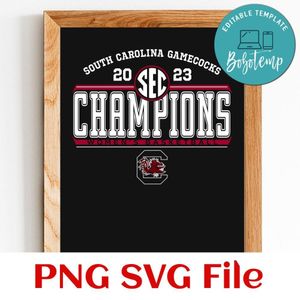 South Carolina Gamecocks PNG SVG design template
