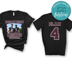 American football friday night PNG design template