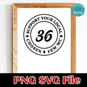 Support Your local 36 Customer Request PNG file template