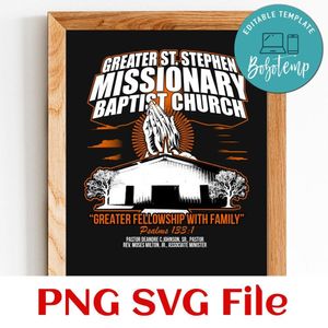 Greater st.stepen missionary baptist church Customer Request PNG file template