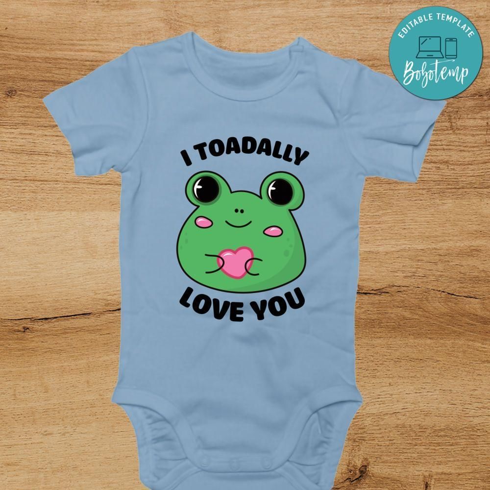 I Toadally Love You Toddler PNG file template