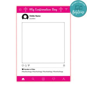 My Confirmation Day Post Feed PNG file template