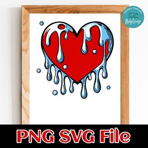 Dripping Heart Customer Request PNG file template
