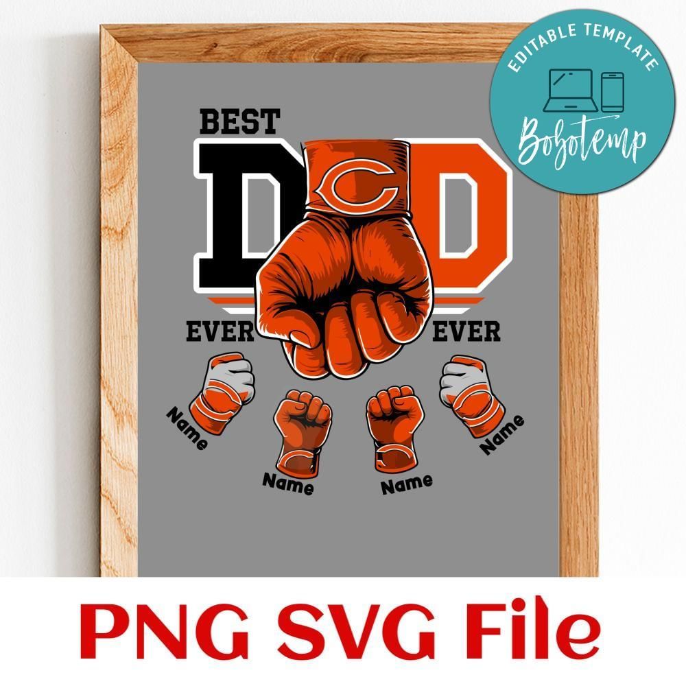 Daddy gang Chicago Bears PNG file template
