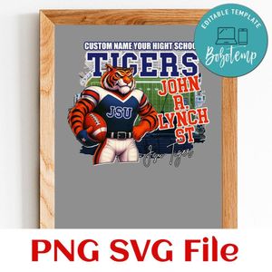 Custom team name personally football Customer Request PNG file template