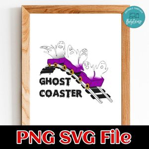Ghost Coaster SVG PNG design template