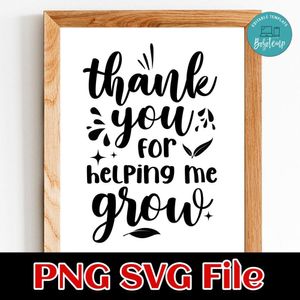 Teacher Appreciation SVG PNG design Customizable Instant Download