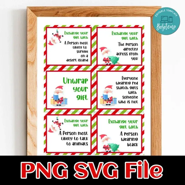 christmas-gift-exchange-game-card-template-customizable-diy-bobotemp