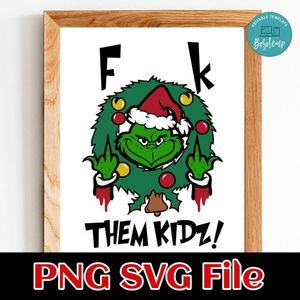 FK them kidz PNG SVG file template