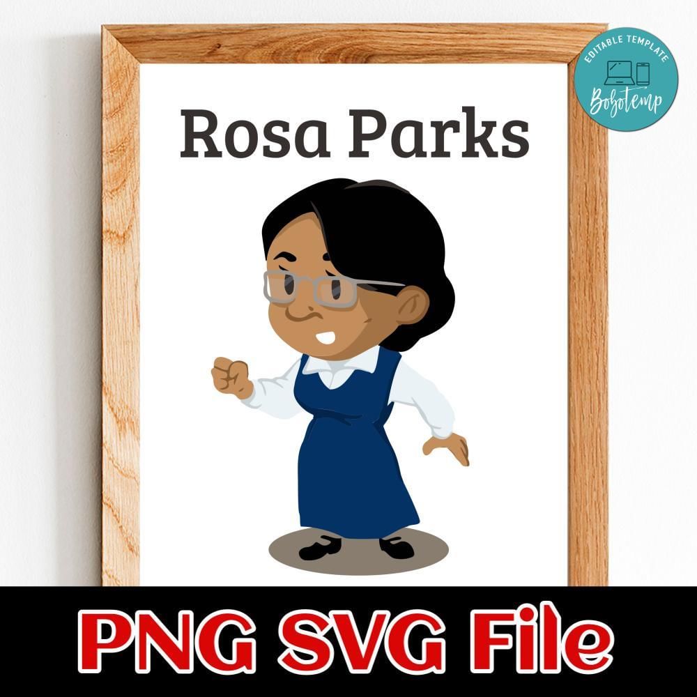 Rosa Parks PNG file template | Bobotemp