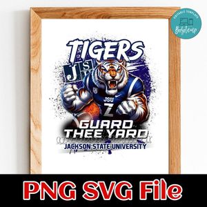 JSU Tigers 3 Customer Request PNG file template