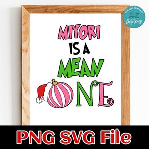 Miyori is a mean one Customer Request PNG file template